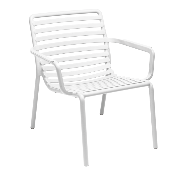 كرسي استرخاء دوجا بذراعين أبيض