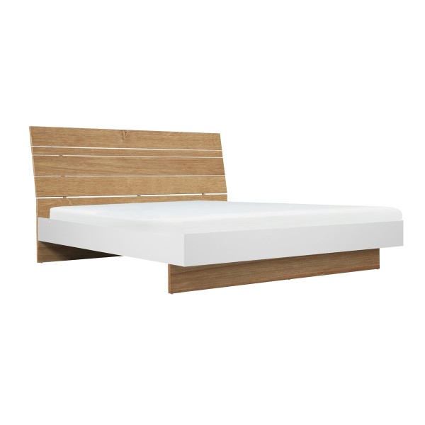 سرير أندرو 180×200 بلوط داكن/أبيض