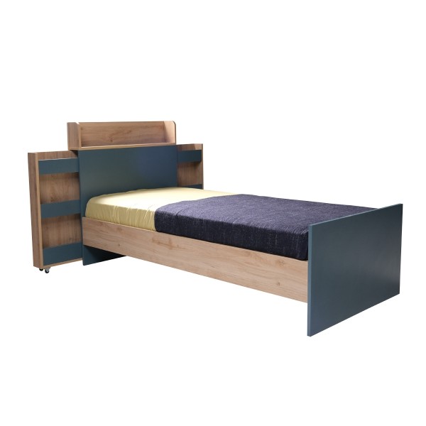سرير أطفال سيدريك 90×200 بلوط/أخضر